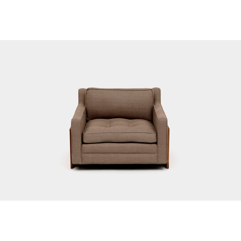 Tufted Armchair, Earth Velvet