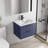 Sharee Wall Mounted Single Bathroom Vanity Set With Sink Top, Zinc Alloy Faucet And Drain, Floating Cabinet With Soft-close Drawers-779144750-779144749