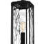 Tête de lanterne 1 lumière H 20,25 po noir mat