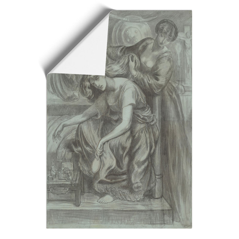 Desdemonas Death Song by Dante Gabriel Rossetti - Frameless Print, 30cm H x 21cm W x 0.1cm D