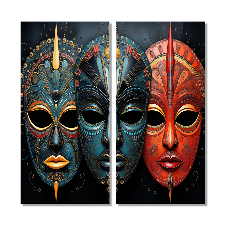 Tiaona - art mural global, H 32 po x l 32 po, Toile tendue, Ne s’applique pas