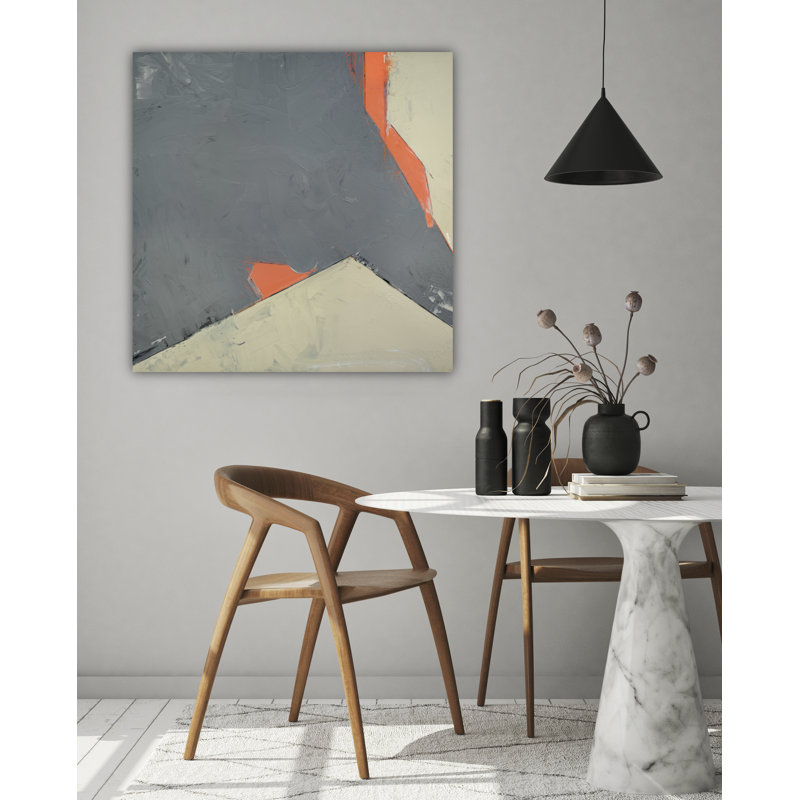 Geo III by John Beard - Artist Enhanced Canvas Print, Black Floater Framed Canvas, 32" H x 32" W x 2" D
