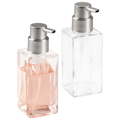 Distributeur de savon en mousse iDesign pour meuble-lavabo de cuisine ou de salle de bain - Ensemble de 2