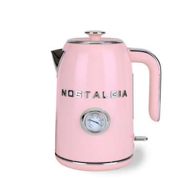 Classic Retro Water Kettle, 1.7 L, Pink