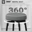 HOMCOM Swivel Bar Stools Set of 2, PU Leather Barstools with Footrest-205694326