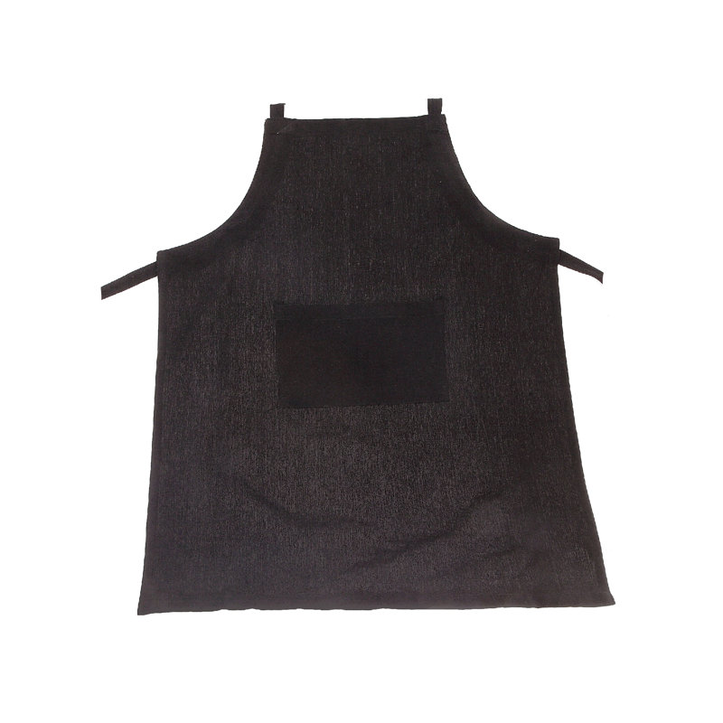 Tablier en polycoton, Noir
