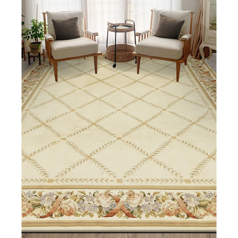 Tapis rectangulaire noué à la main
