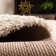 Tapis beige en polypropylène à poils longs Aurea