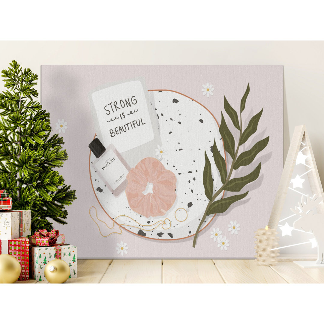 Strong Beautiful Self Care Canvas Print