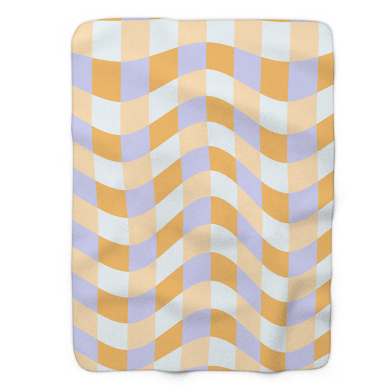 Orange pastel - couverture de qualité supérieure 1 pièce, Lit simple