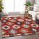 Premium Machine Washable Prisco Red Rug