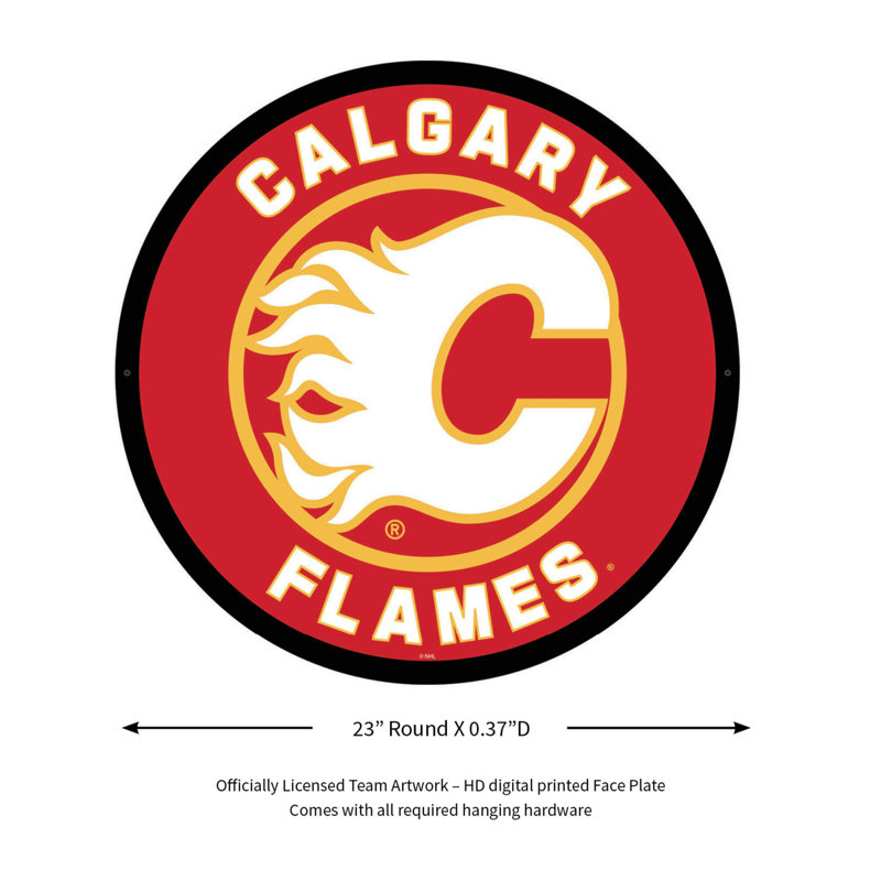 Enseigne murale 23 po NHL, NHL Calgary Flames