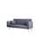 Grey Velvet Convertible , For Small Living Areas, Can Be Converted To Bed, 3 Adjustable Positions, Easy Assembly, 600Lbs Max Weight-2108118427