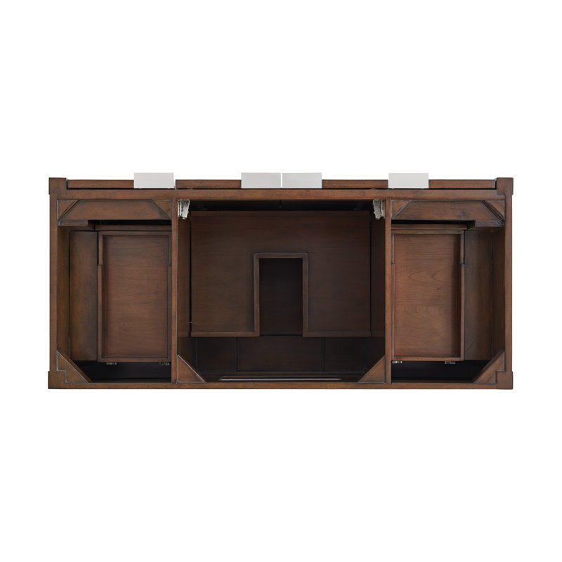 Through Lines 48" Single Bathroom Vanity, White, Single-Hole