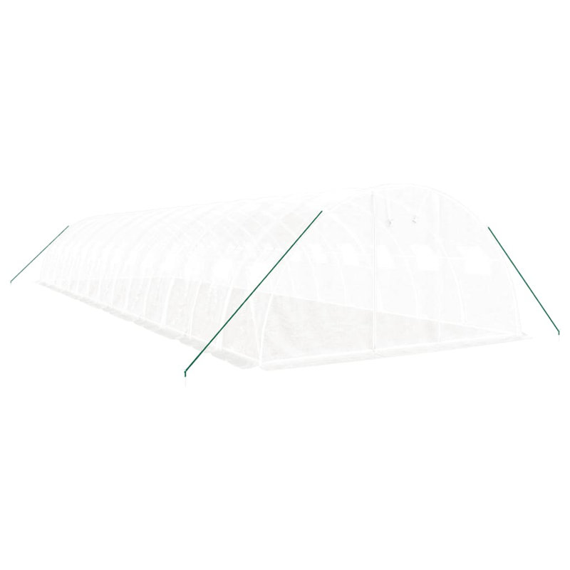 Bristyn Hobby Greenhouse, 200cm H x 1600cm W x 400cm D, White