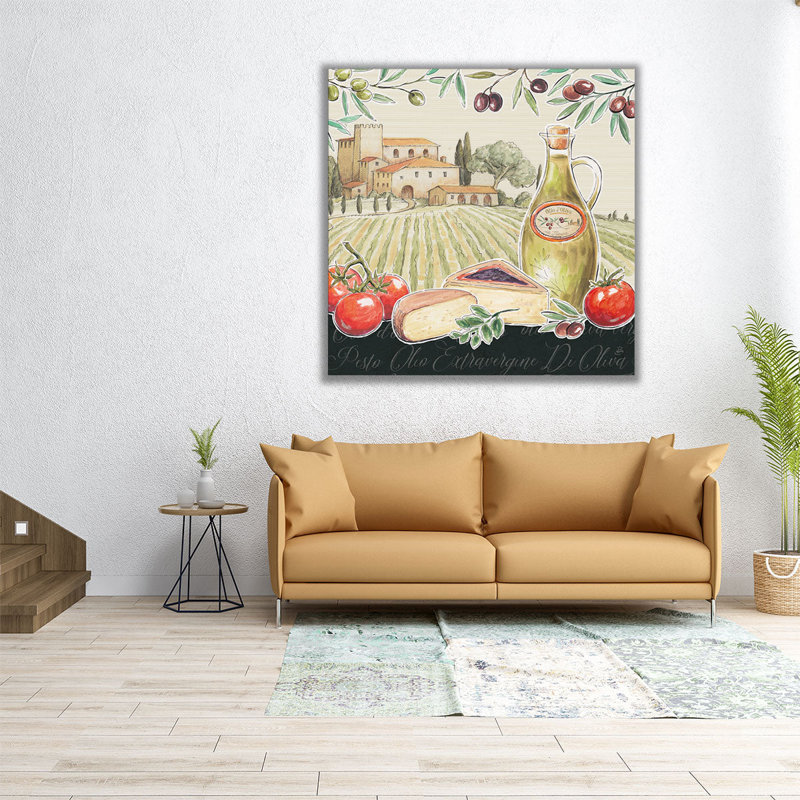 «Tuscan Flavour III», reproduction d'art sur toile, H 40 po x l 40 po