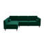 Canapé modulaire en velours vert Christian