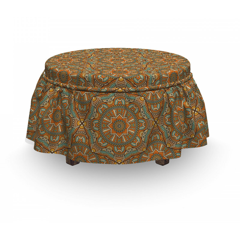 Housse pour repose-pieds boho marocain star