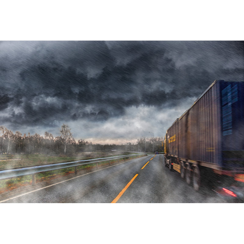 Big Lorry - Wrapped Canvas Print, 30cm H x 46cm W