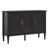 Green 3-door Storage Cabinet With Adjustable Shelves And Turned Legs-2022013618
