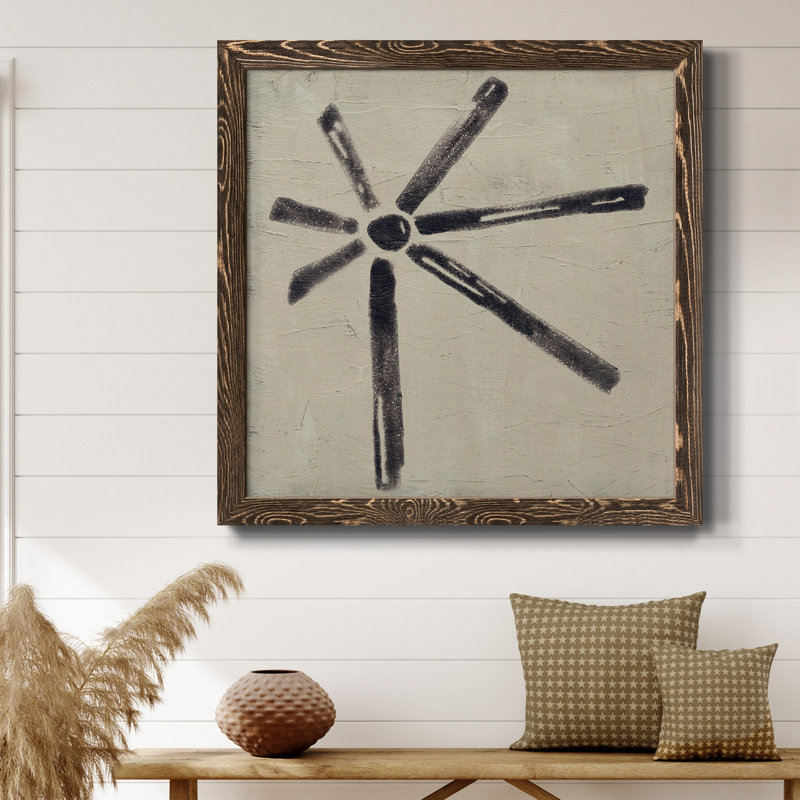 Toile encadrée The Seven Principles VI-Premium - prête à être accrochée, H 27,5 po x l 27,5 po x P 1,5 po, Noyer