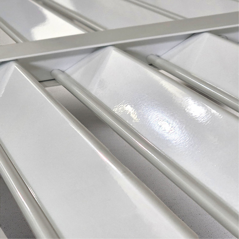 Volet métallique Breeze Louver - blanc, H 34,25 po x l 1 po x P 54 po