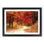 Path Through the Forest at Autumn in Abstract - Framed Print-55737336-55737342