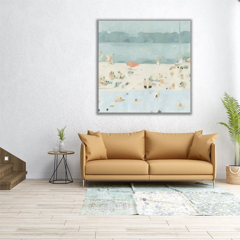 Sea Glass Sandbar II - reproduction d'art sur toile, H 24 po x l 24 po