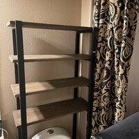 Steelside™ Pomona 48H Metal and Solid Wood Bath Floor Storage Shelf &  Reviews