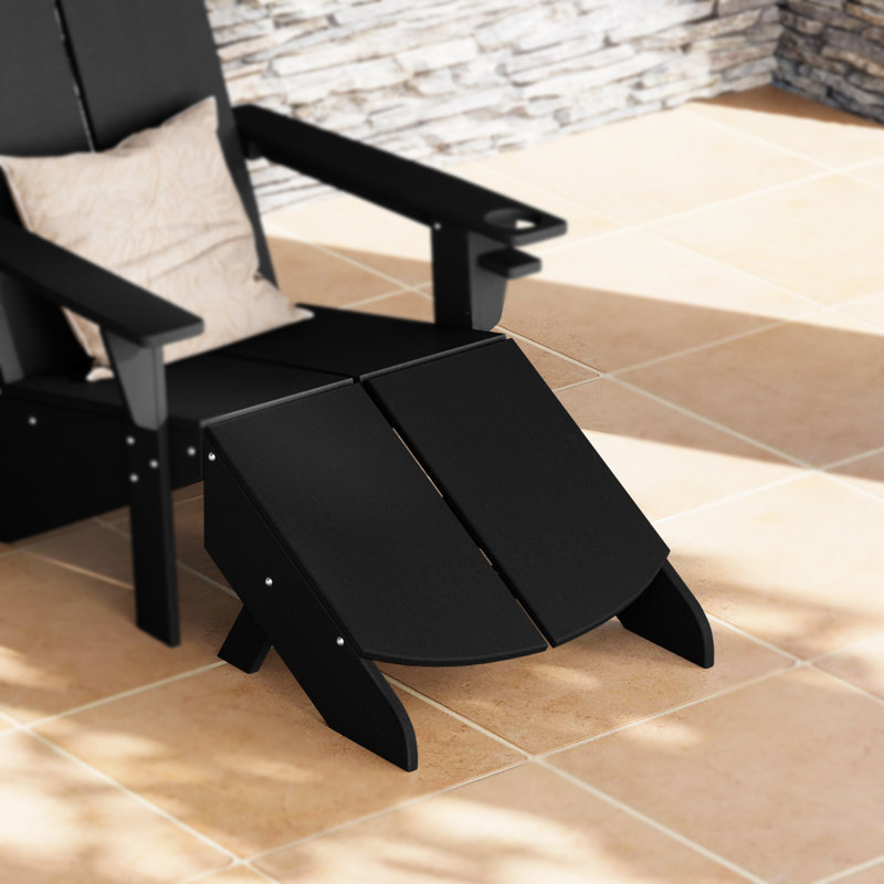 Modern Poly Ottoman, Black