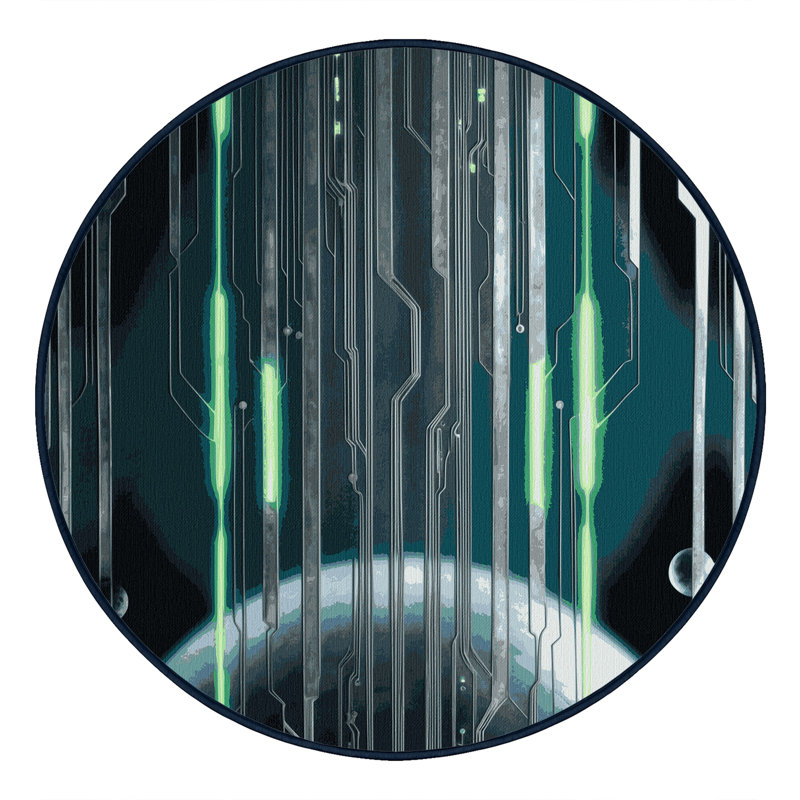 Quantum Cascade Rug, Round 4'