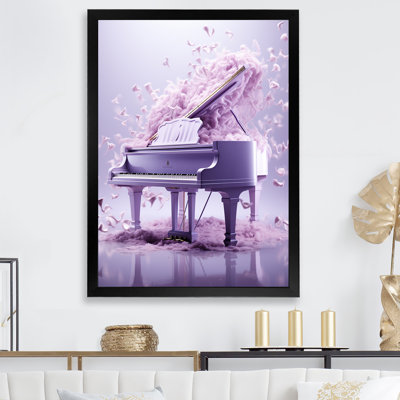 «Purple Piano Whimsical Waltz» sur impression sur toile