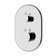 Classic Thermostat With 3-Way Diverter & Off Position Trim Kit Polished Nickel