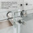 Opal Mirage MCOCOD 56"-60" W x 66" H Double Smooth Sliding Frameless Tub Door with 3/8"(10mm)Clear Glass-99053231