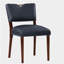 Ensemble de chaises en similicuir bleu Bryson MIndiaight - ensemble de 2 pièces