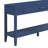 59.1'' Farmhouse Entryway Table With 3 Drawers,Painted Console Table With Bottom Shelf & Iron Handles-128994027