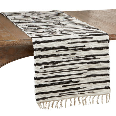 Chemin de table rayé 100% coton Callis