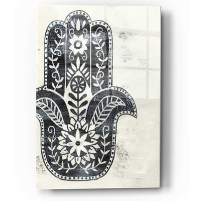 «Day Hamsa I» par Grace Popp, verre mural en acrylique