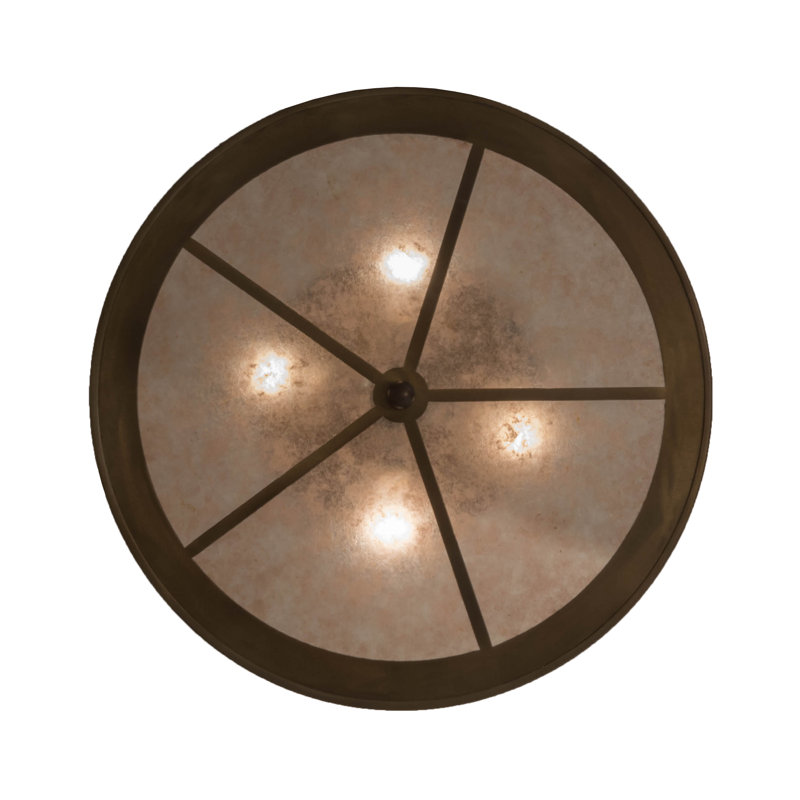 Rustic Lodge 4 - Light Flush Mount
