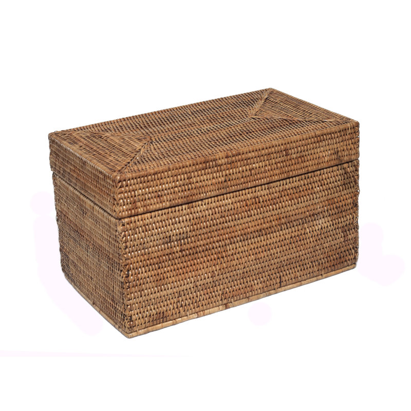 Lancaster Wicker Trunk, Honey Brown
