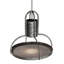 Luminaire suspendu en maille solaire noire à 1 lumière et fumée