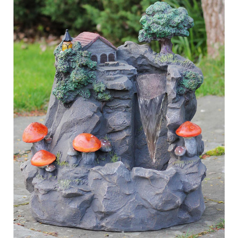 Fontaine solaire de jardin 24 po