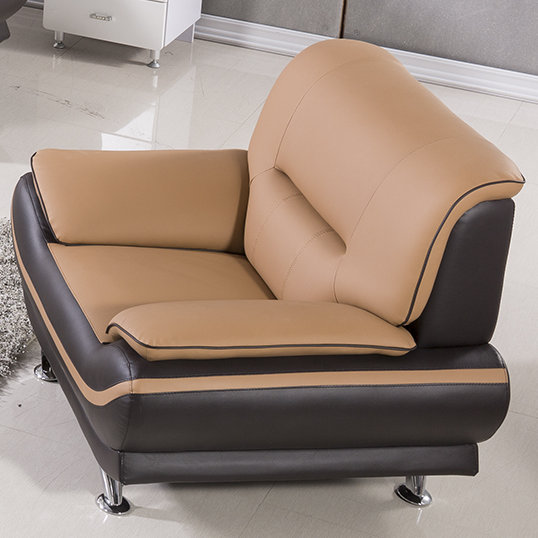 Méridienne Zimmer, Brun pâle/brun foncé