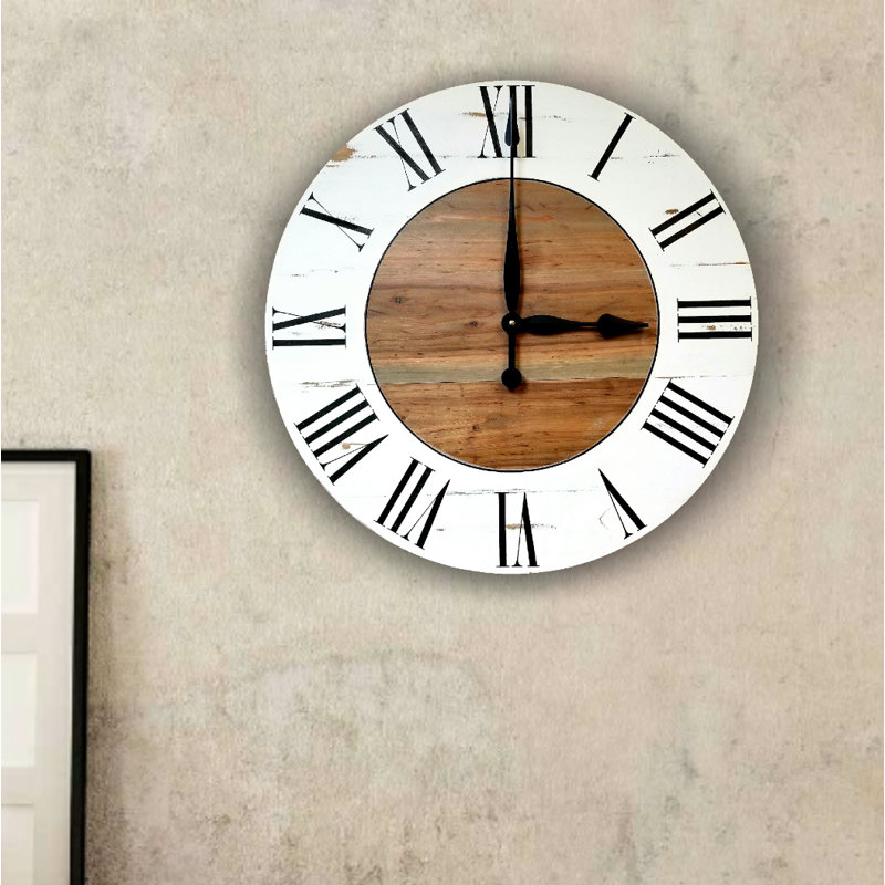 Trudell Wall Clock, 30" H x 30" W x 2" D