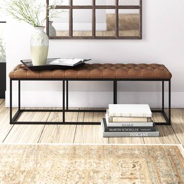 Steelside™ Faux Leather Upholstered Bench & Reviews