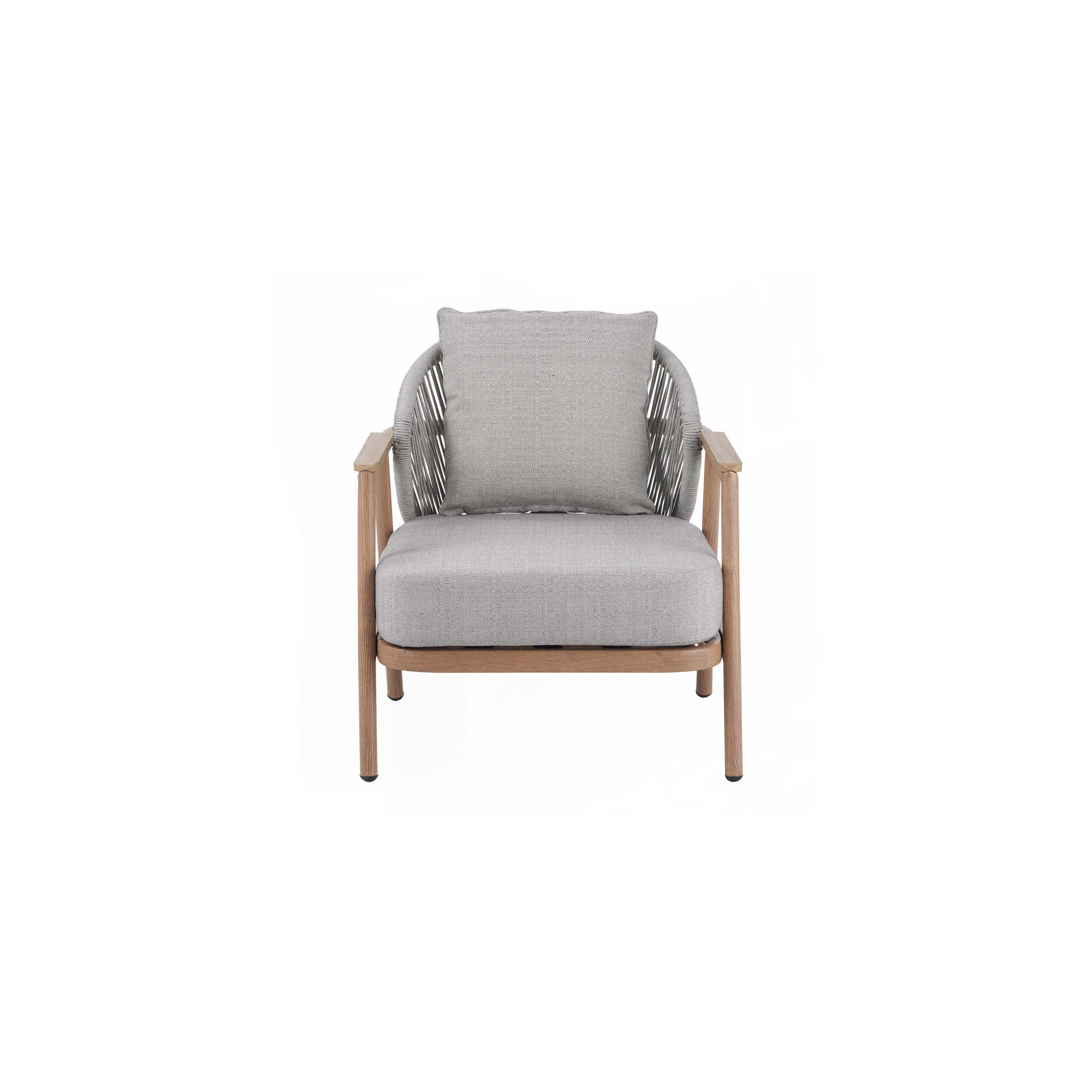 Outdoor Rope Club Chair, Teak