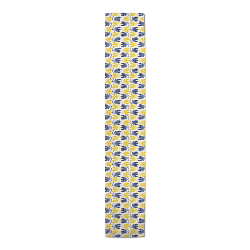 Rectangle Floral Polyester Table Runner, 90'' x 16''