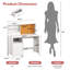 Bureau avec tablette à 2 niveaux et chaise-130480227