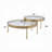 Aamenah Glass Top Nesting Coffee Table