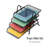 Mind Reader 4-Tier Paper Tray, Desktop Organizer, File Storage, Workspace, Office, Metal Mesh, 12"L x 13.75"W x 12.5"H-1534243235